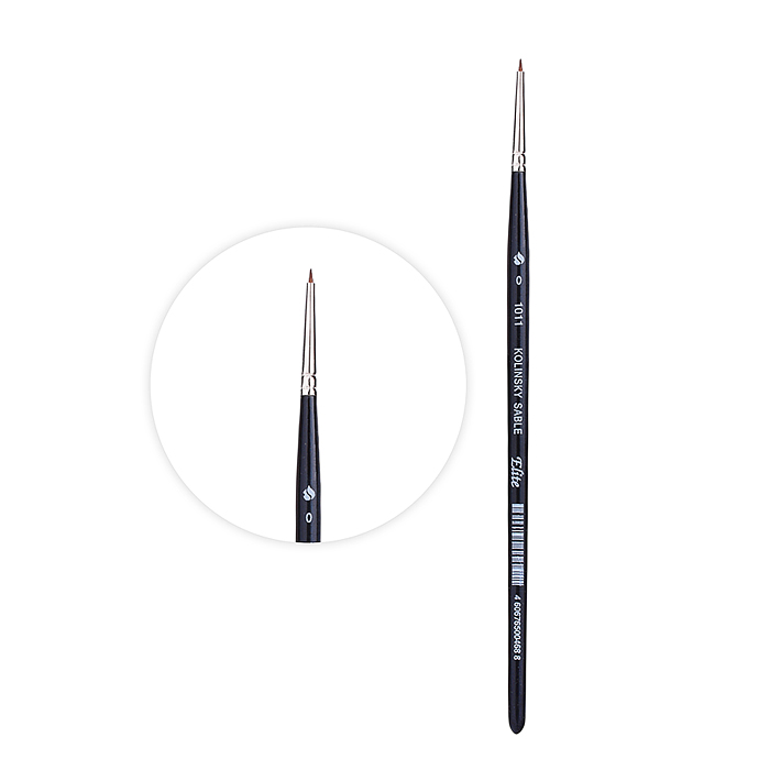 Кисть из волоса колонка круглая №0 Кисть из волоса колонка круглая №0