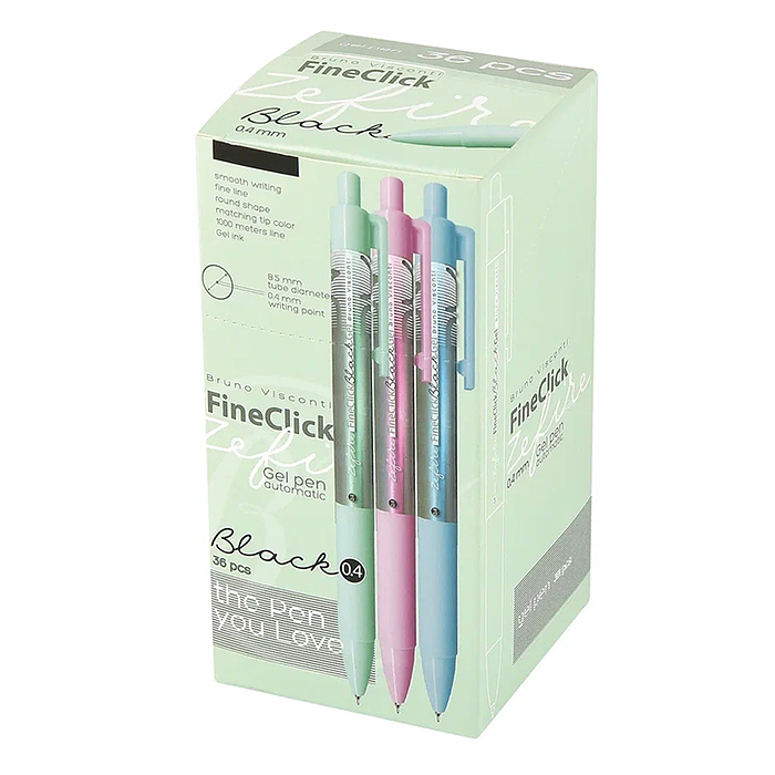 Фото к товару Ручка "FineClick.Zefir" гелевая, автоматическая, 0.4 мм, черный Ручка "FineClick.Zefir" гелевая, автоматическая, 0.4 мм, черный