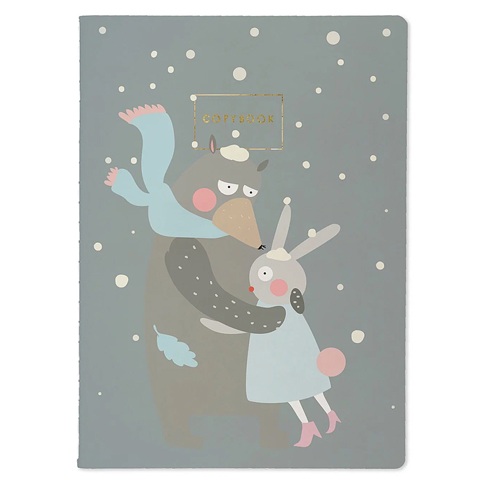 Тетрадь 60л.клетка "Обнимашки"А5