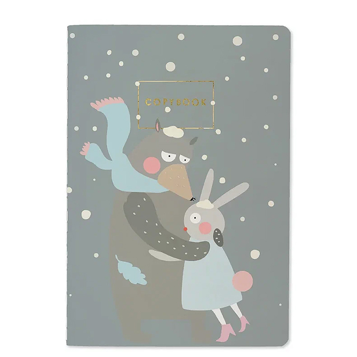 Блокнот-тетрадь 40 л. клетка "Обнимашки"