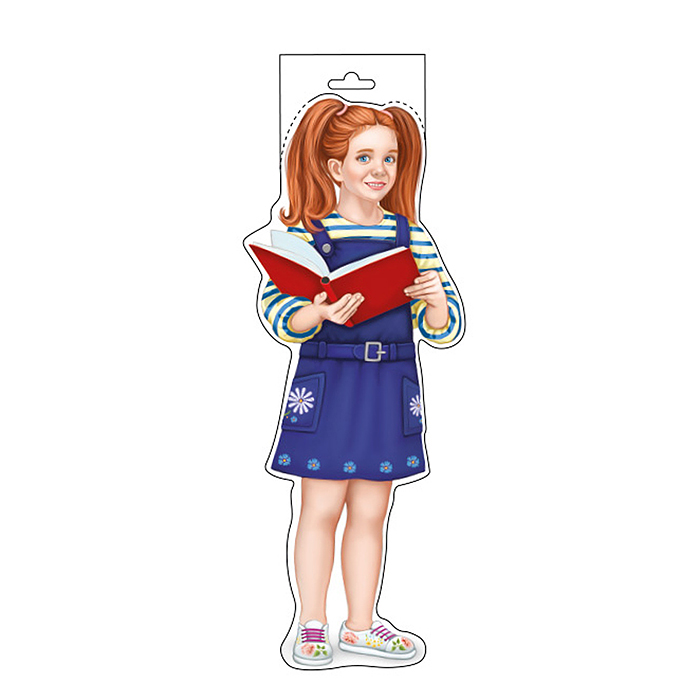 Плакат вырубной А4 "Девочка-школьница" (двухсторонний) Плакат вырубной А4 "Девочка-школьница" (двухсторонний)