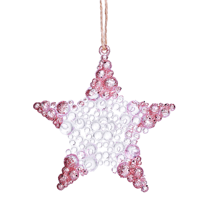 Новогоднее украшение S2581 "Звёздочка" (9,8см)