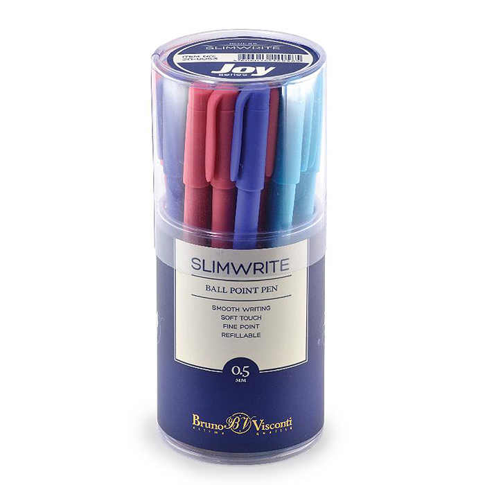 Ручка "SlimWrite.JOY" шариковая 0.5 мм, синяя  (3 цвета корпуса)