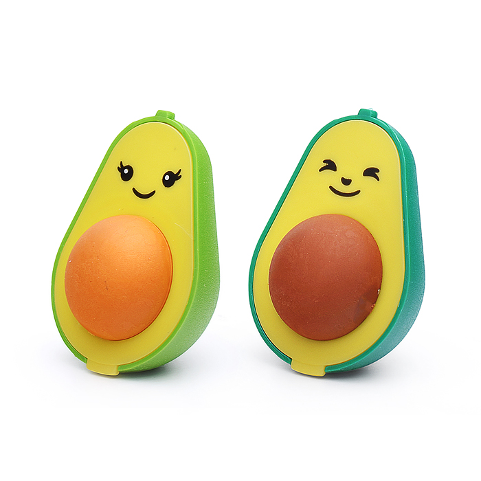 Точилка с контейнером и ластиком "FunGraphix. Авокадо", 2 цвета