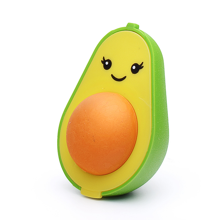Фото к товару Точилка с контейнером и ластиком "FunGraphix. Авокадо", 2 цвета Точилка с контейнером и ластиком "FunGraphix. Авокадо", 2 цвета