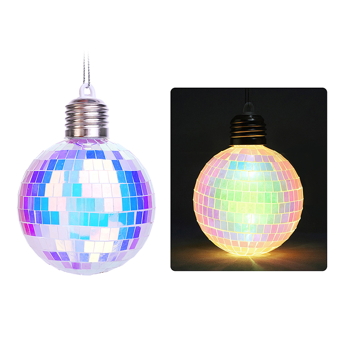 Новогоднее украшение S2597 "Диско шар" (8см)