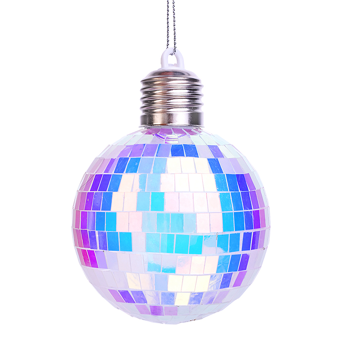 Новогоднее украшение S2597 "Диско шар" (8см)