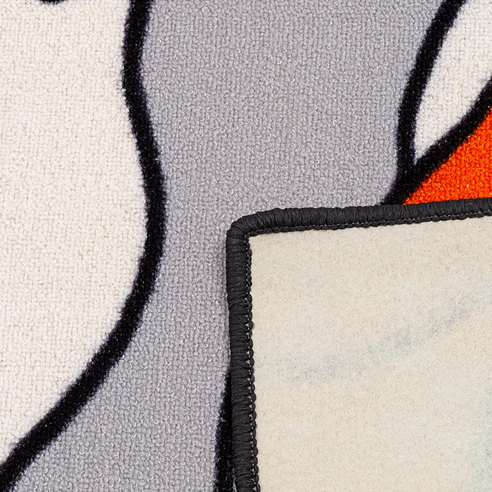 Ковер "Гусь" дет. 1х1,5 прямоугольный, светло-серый