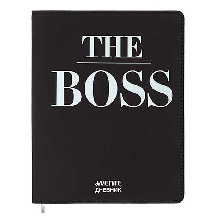 Дневник 1-11 кл. "The BOSS" кожзам, 48 листов, белая бумага 80 г/м², 