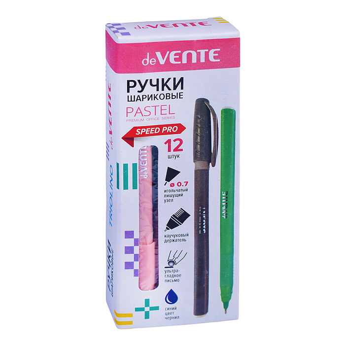 Фото к товару Ручка шариковая "Triolino Pastel" серия Speed Pro, d=0,7 мм, ультра гладкое письмо, чернила Ручка шариковая "Triolino Pastel" серия Speed Pro, d=0,7 мм, ультра гладкое письмо, чернила