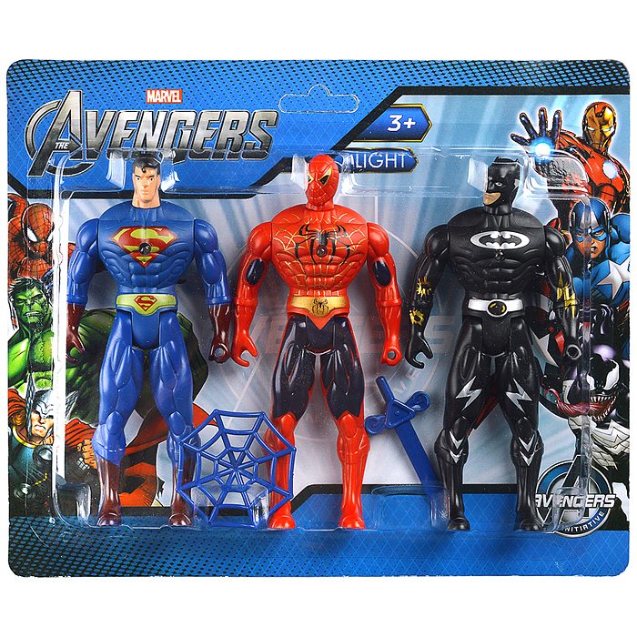 Набор фигурок "Мстители" блист., 27х22 см