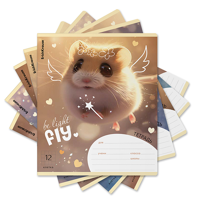 Тетрадь 12л. клетка "Fluffy" Тетрадь 12л. клетка "Fluffy"