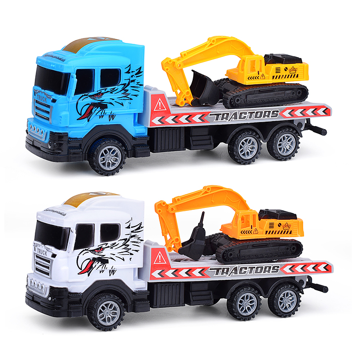 Автовоз 2024-5B "Трансавто" с экскаватором, в пакете