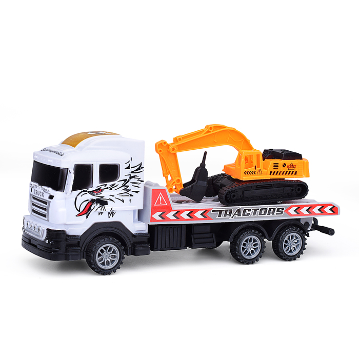 Автовоз 2024-5B "Трансавто" с экскаватором, в пакете