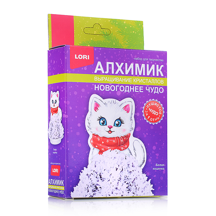 Выращивание кристаллов. Фигурка "Белая кошечка" Выращивание кристаллов. Фигурка "Белая кошечка"