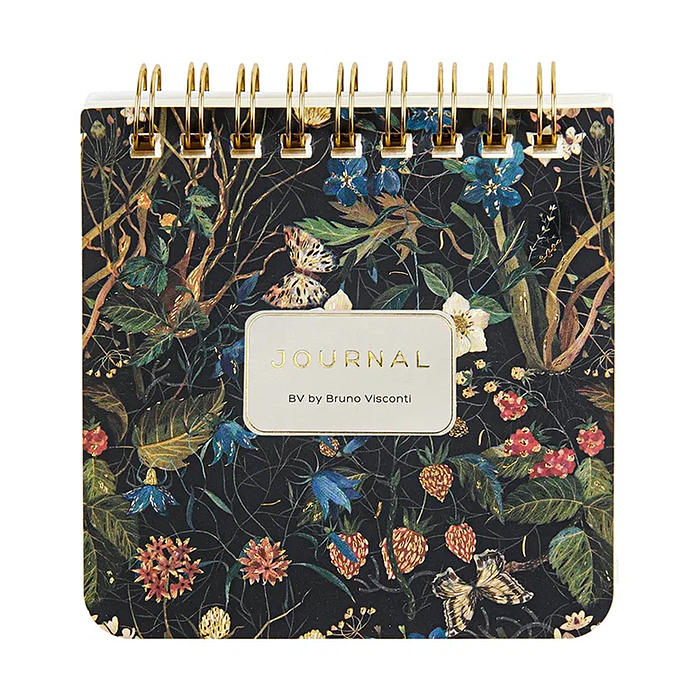 Блокнот "Pocket journal" 90 х 90 мм, 60 л, на гребне "Лесные ягоды"