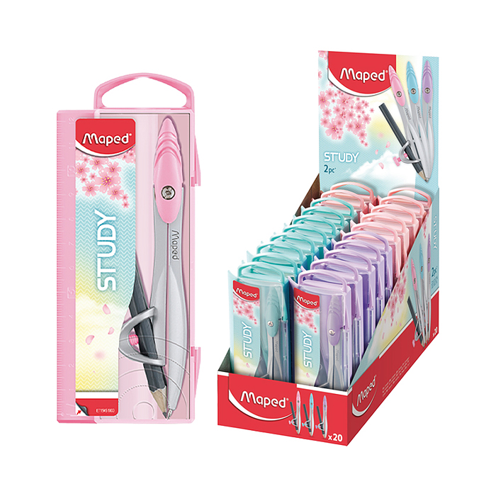 Циркуль из цинкового сплава "Study pastelcollector" с эргономичной головкой Циркуль из цинкового сплава "Study pastelcollector" с эргономичной головкой