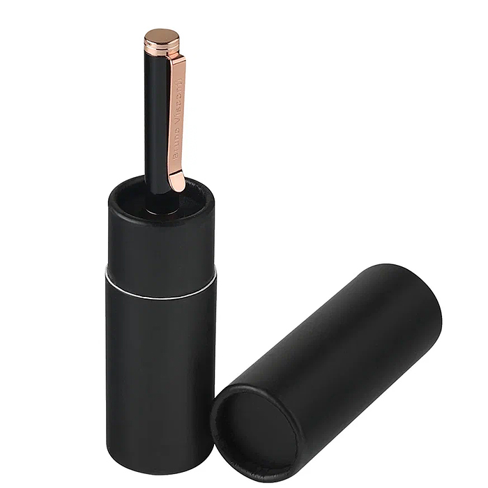 Ручка "Venezia Classico" в картотнном тубусе, 1,0 мм, синяя (корпус черный, футляр черный)