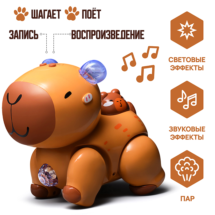 Фото к товару Капибара QF338-7C звукозапись, спрей, в коробке Капибара QF338-7C звукозапись, спрей, в коробке