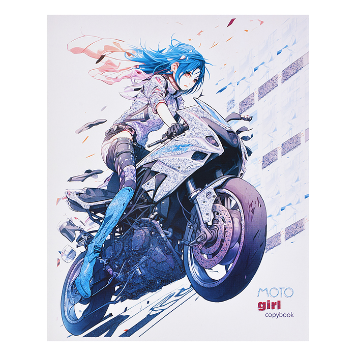 Тетрадь 48л. кл., блестки, по сериям  "Супер-девуши"