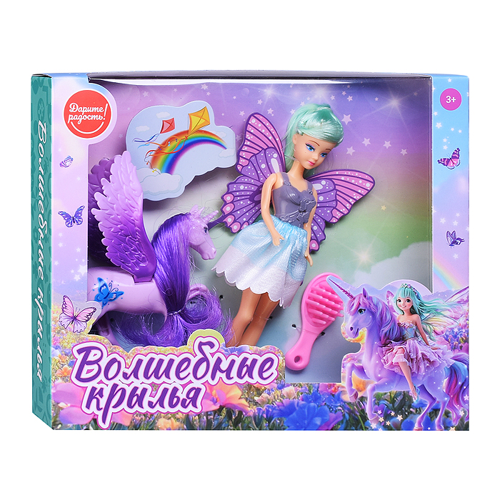 Фото к товару Кукла с лошадкой UT0254 "Волшебные крылья" в коробке Кукла с лошадкой UT0254 "Волшебные крылья" в коробке