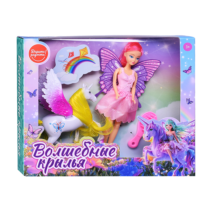 Фото к товару Кукла с лошадкой UT0254 "Волшебные крылья" в коробке Кукла с лошадкой UT0254 "Волшебные крылья" в коробке