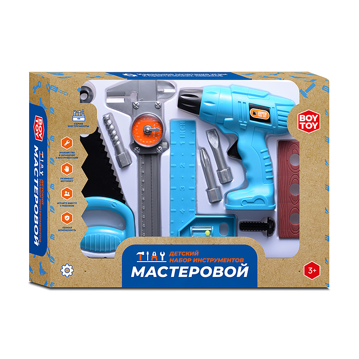 Фото к товару Набор инструментов BT0067-2 "Мастеровой №2" в коробке Набор инструментов BT0067-2 "Мастеровой №2" в коробке