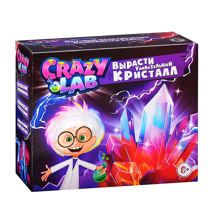 Игрушка для детей: Научно-познавательный набор, модели "Crazy Lab" Кристальная лаборатория