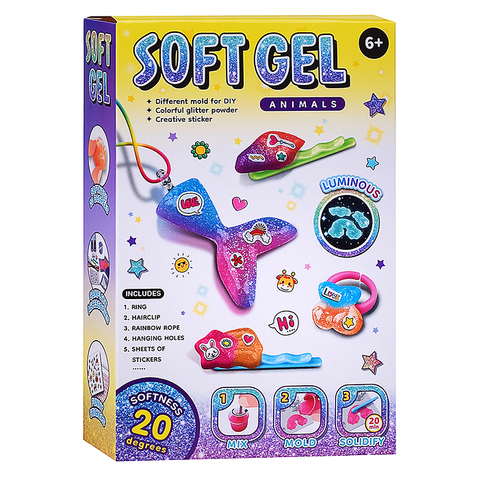 Набор творческая мастерская JX326 "Цветной гель" в коробке