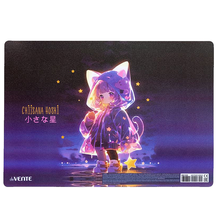 Покрытие настольное для лепки "Chiisana Hoshi" 33x23 см, пластиковое 600 мкм, с цветным рис