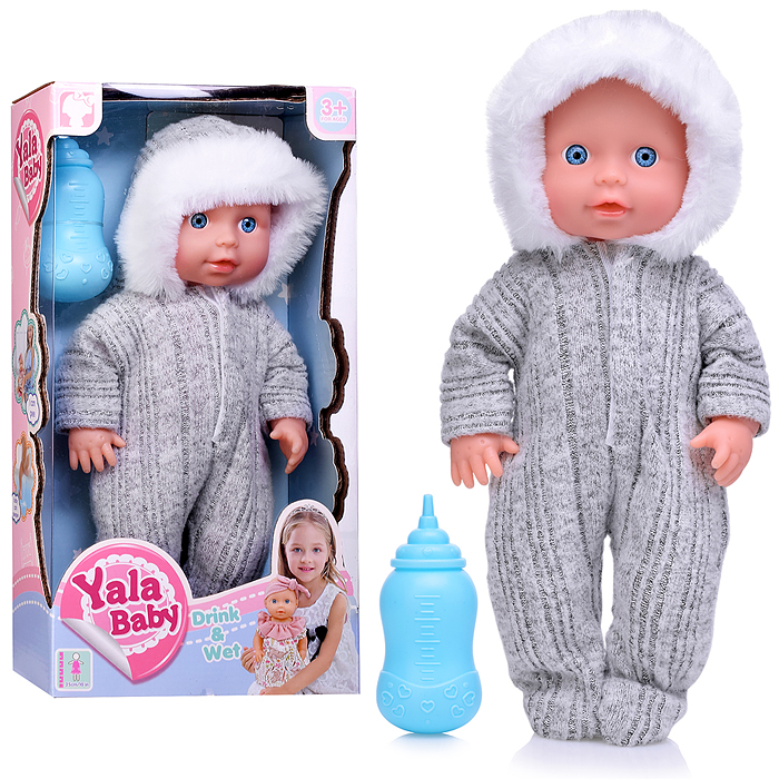 Пупс YL2425E-I "Павлик" (пьет, писает) с аксессуарами, в коробке