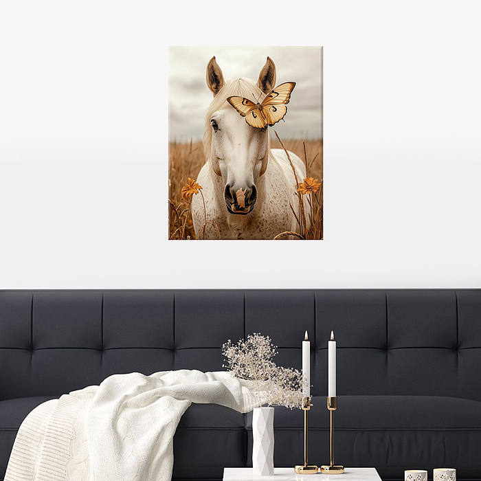 Картина по номерам 40х50 "Белоснежная дива" (17 цветов) 