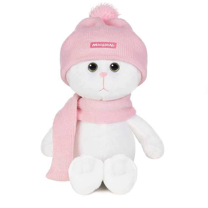 Мышель в Розовой Шапочке и Шарфике, 20 см, в коробке