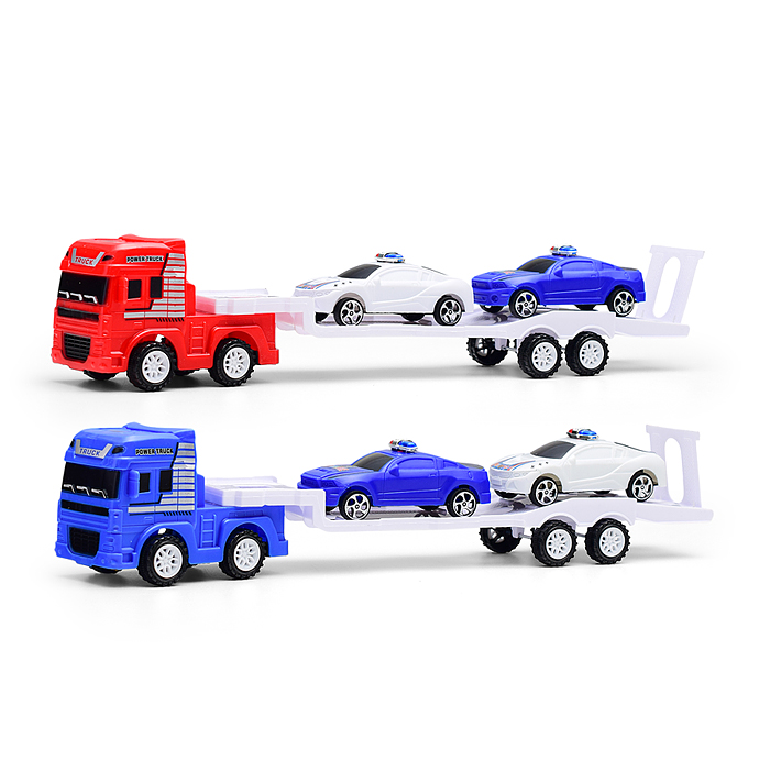 Автовоз 8867Q7 "Мегатехника" с полицейскими авто, под колпаком