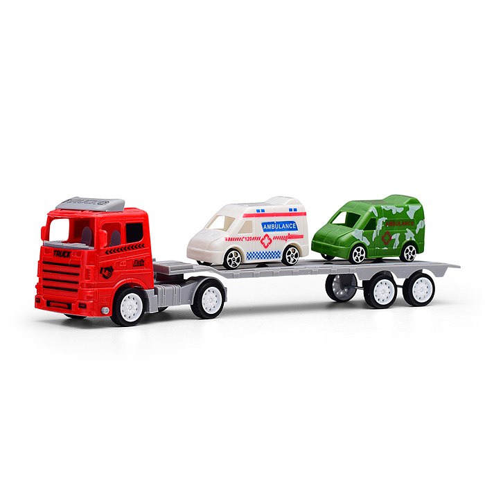 Автовоз K398-3 "Автопуть" с транспортом, под колпаком Автовоз K398-3 "Автопуть" с транспортом, под колпаком