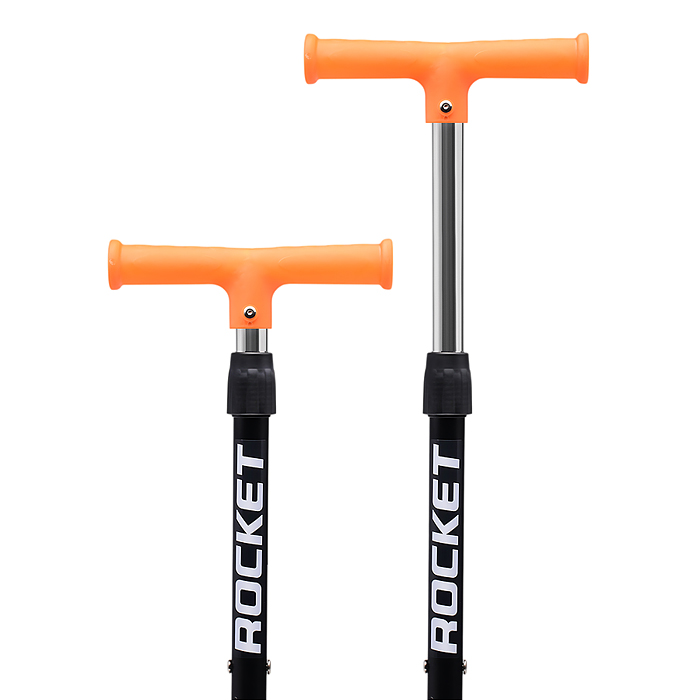 Фото к товару Самокат трёхколёсный ROCKET колёса PU, цвет оранжевый Самокат трёхколёсный ROCKET колёса PU, цвет оранжевый