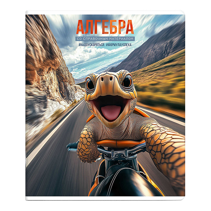 Тетрадь 48 л., клетка "Селфи" Алгебра /48 л., А5+, вн.блок - клетка, белый офсет, мягкий