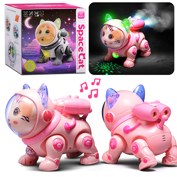 Кот QF378-3 "Электрокосмический кот" в коробке Кот QF378-3 "Электрокосмический кот" в коробке