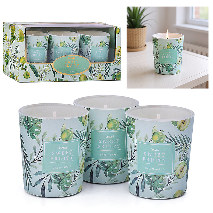 Набор свечей 00-7075 "Арома" (3шт.) в коробке