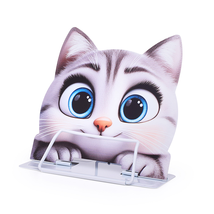 Подставка для книг "Cat" 23.2*20см, металл, 1 дизайн, ОПП- упаковка Подставка для книг "Cat" 23.2*20см, металл, 1 дизайн, ОПП- упаковка