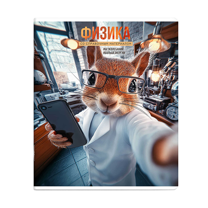Тетрадь 48 л., клетка "Селфи" Физика.
