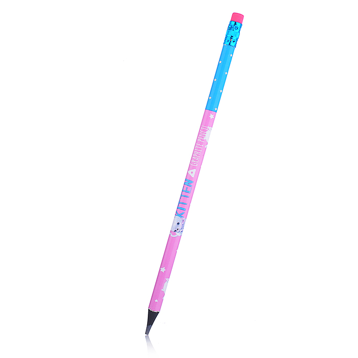 Фото к товару Карандаш чернографитовый с ластиком "Kids Color. Кошка с бантом" HB (пластиковый корпус) Карандаш чернографитовый с ластиком "Kids Color. Кошка с бантом" HB (пластиковый корпус)