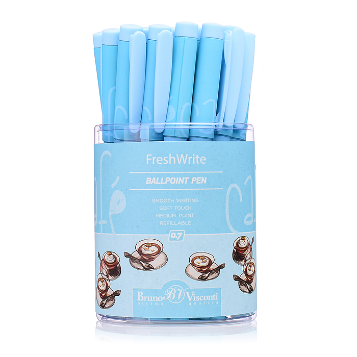 Фото к товару Ручка "FreshWrite. Кофемания. Тирамису" шариковая 0.7мм, синяя Ручка "FreshWrite. Кофемания. Тирамису" шариковая 0.7мм, синяя
