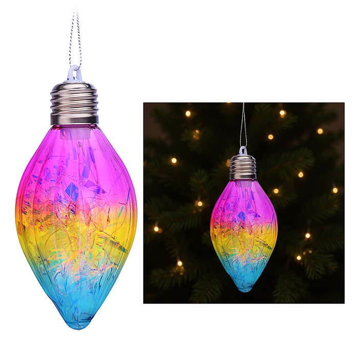 Новогоднее украшение S2594 "Разноцветные огни" (14,5см)