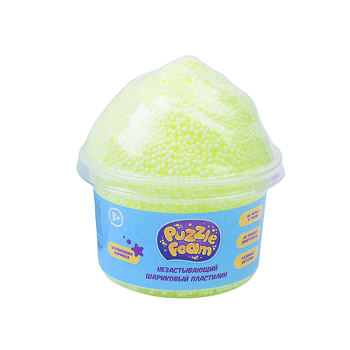 Шариковый пластилин с фигурной крышкой "Кекс"