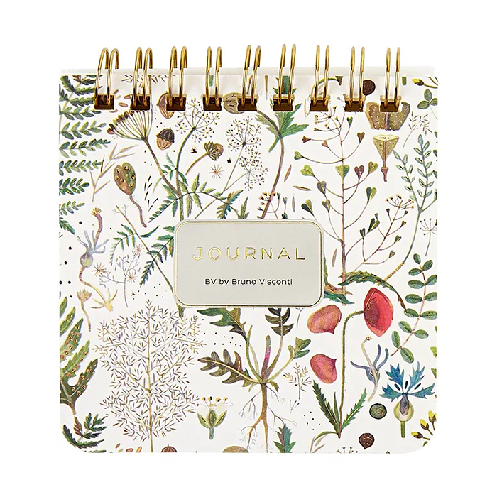 Блокнот "Pocket journal" 90 х 90 мм, 60 л, на гребне "Луговые травы"