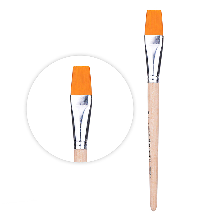 Кисть из синтетики плоская №20                                   