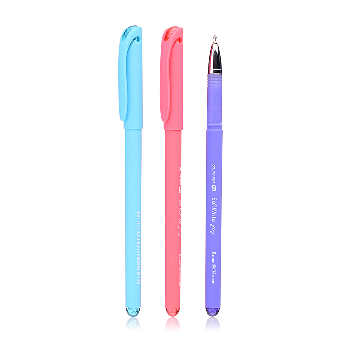 Фото к товару Ручка "SoftWrite. Joy" с чернилами на масляной основе 0.5мм, синяя (3 цвета корпуса) Ручка "SoftWrite. Joy" с чернилами на масляной основе 0.5мм, синяя (3 цвета корпуса)