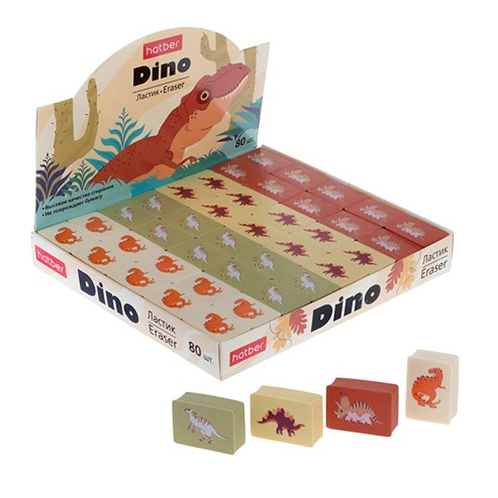 Ластик из термопластичной резины "Dino" 28х18х9 мм  