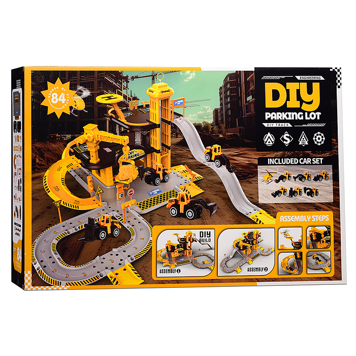 Фото к товару Парковка TN-1308B "Стройтехника" в коробке Парковка TN-1308B "Стройтехника" в коробке